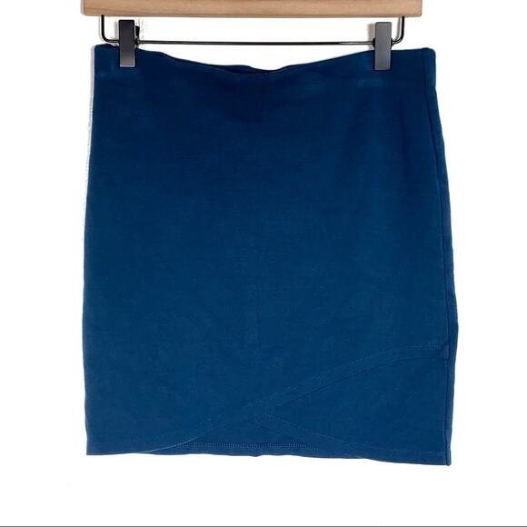 Talula teal blue straight pencil mini skirt size medium M - Picture 1 of 4